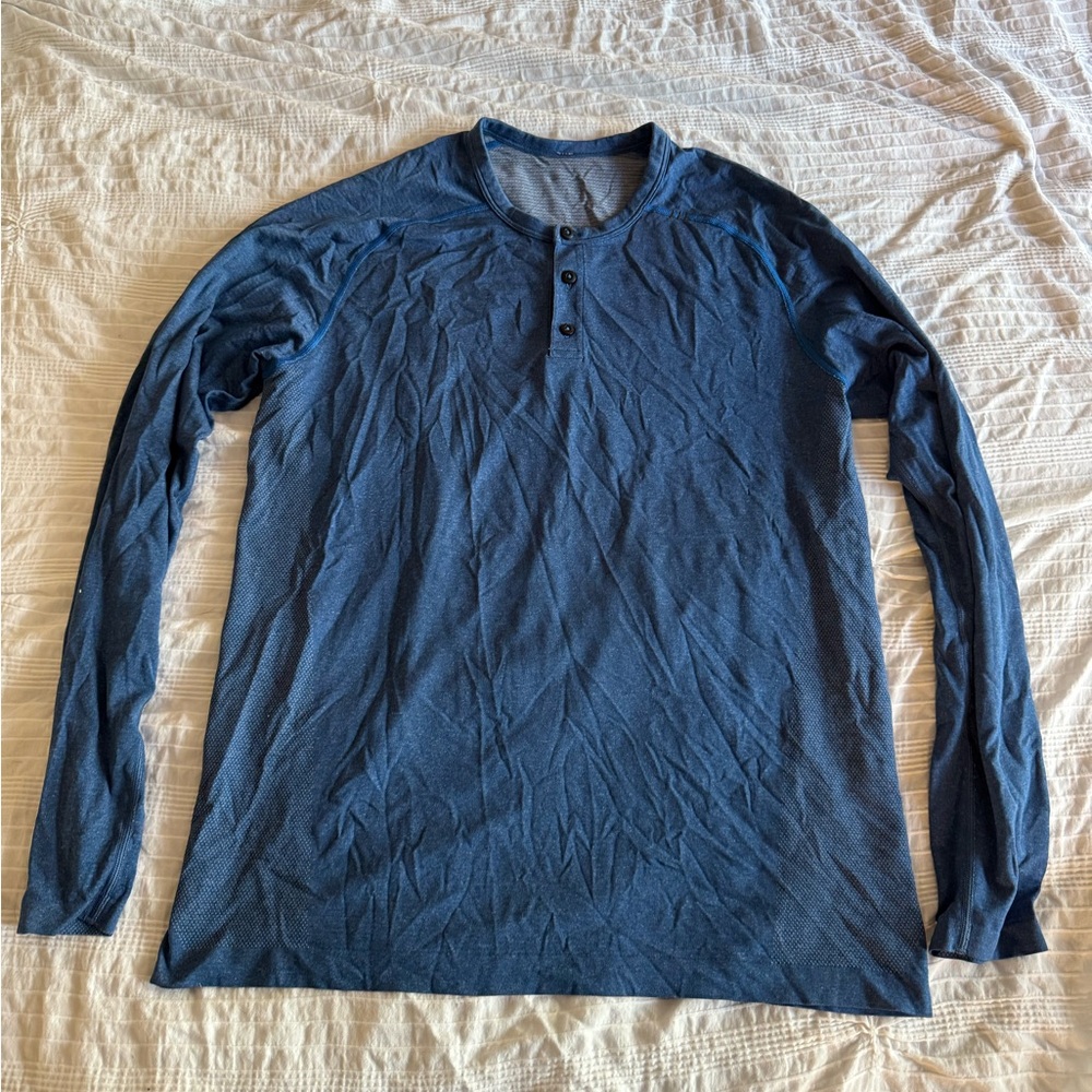 lululemon athletica Navy Long Sleeve Henley